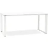 Bureau de direction droit design 'XLINE' en bois blanc