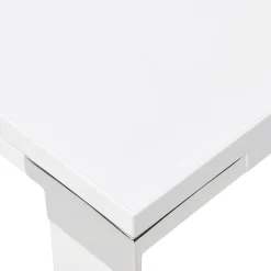 Bureau de direction droit design 'XLINE' en bois blanc
