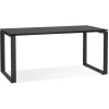 Bureau droit design 'BAKUS' en bois et métal noir