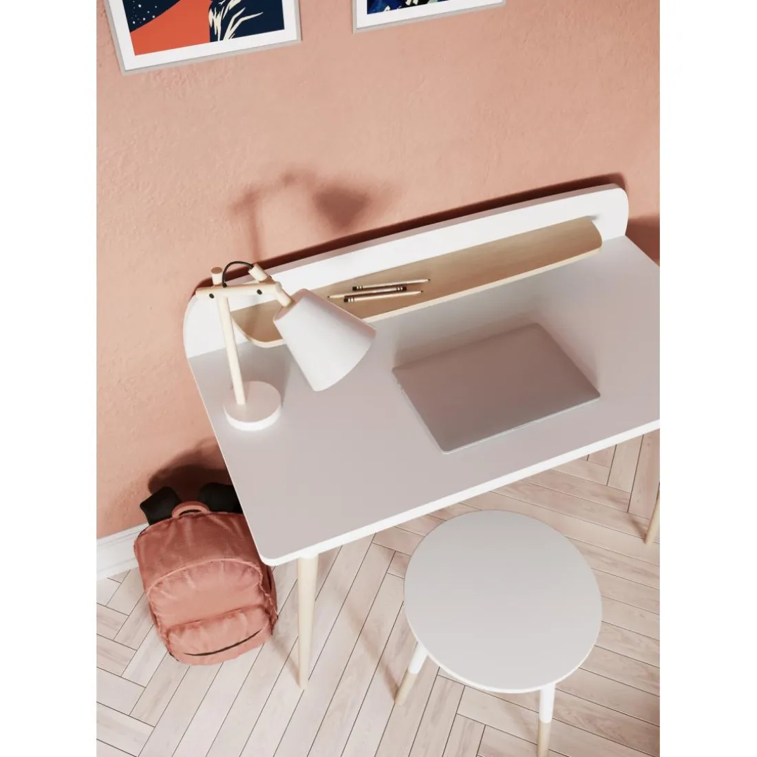 Bureau enfant Blanc FIRMIANA