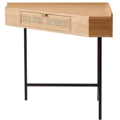 Bureau SETO style scandinave minimaliste sa structure en rotin et bois durable certifiée FSC design intemporel