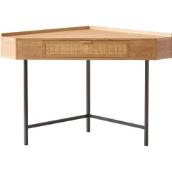 Bureau SETO style scandinave minimaliste sa structure en rotin et bois durable certifiée FSC design intemporel