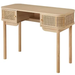 Bureau TOYAMA design épuré et sa structure en bois 2 portes coulissantes