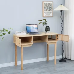 Bureau TOYAMA design épuré et sa structure en bois 2 portes coulissantes