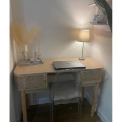 Bureau TOYAMA design épuré et sa structure en bois 2 portes coulissantes