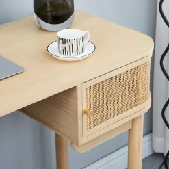 Bureau TOYAMA design épuré et sa structure en bois 2 portes coulissantes