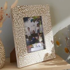 Cadre Beige en bois de manguier taille M FACTORY