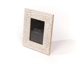 Cadre Beige en bois de manguier taille M FACTORY