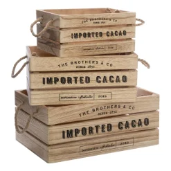 Caisse Cagette Colonial x 3