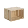 Caisse en pin massif modulable et empilable