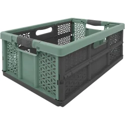 Caisse pliable plastique gris