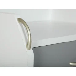 Caisson De Rangement Sur Roulettes Gris Blanc