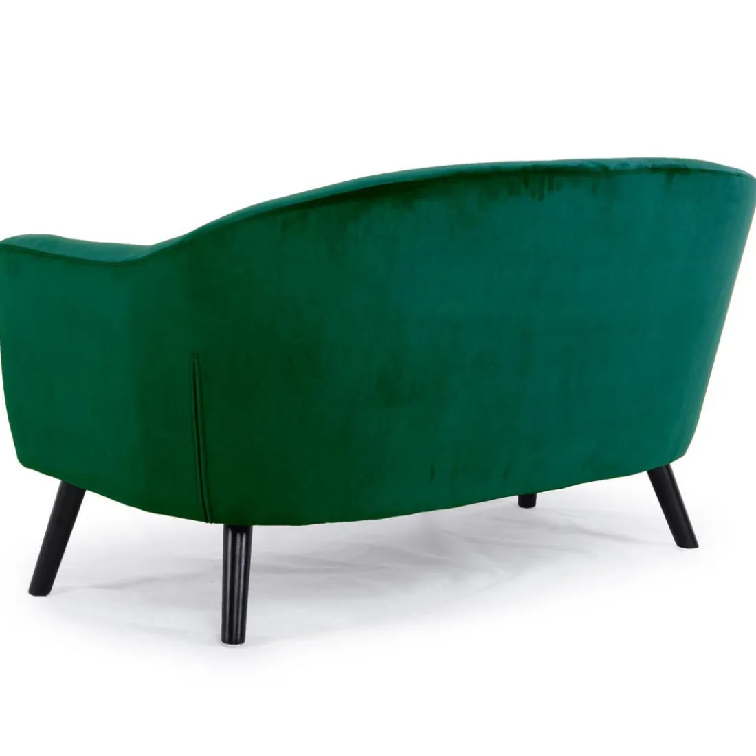 Canapé 2 Places Scandinave Velours Vert OLAF