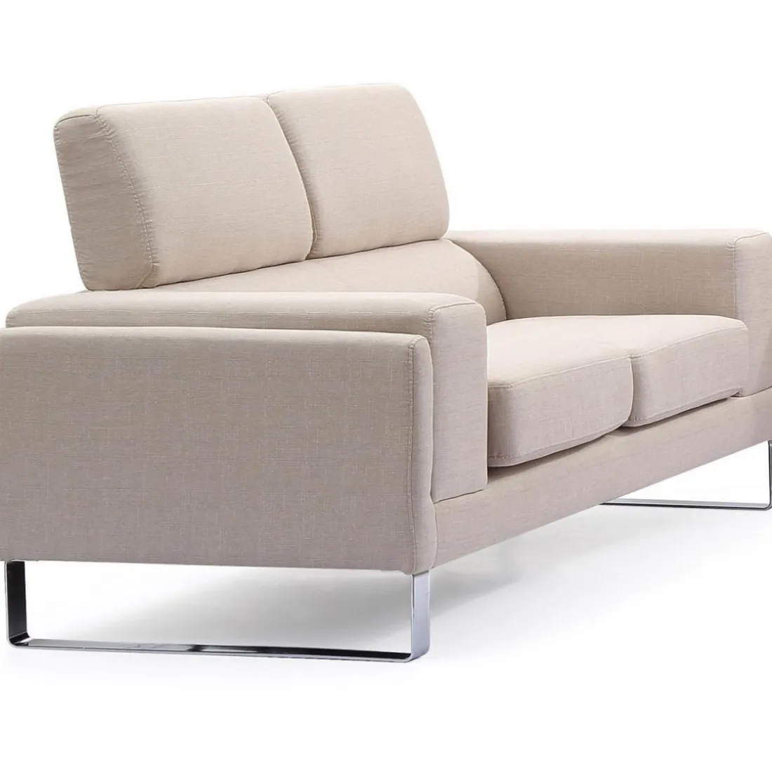 Canapé 2 Places Tissu Beige BATO