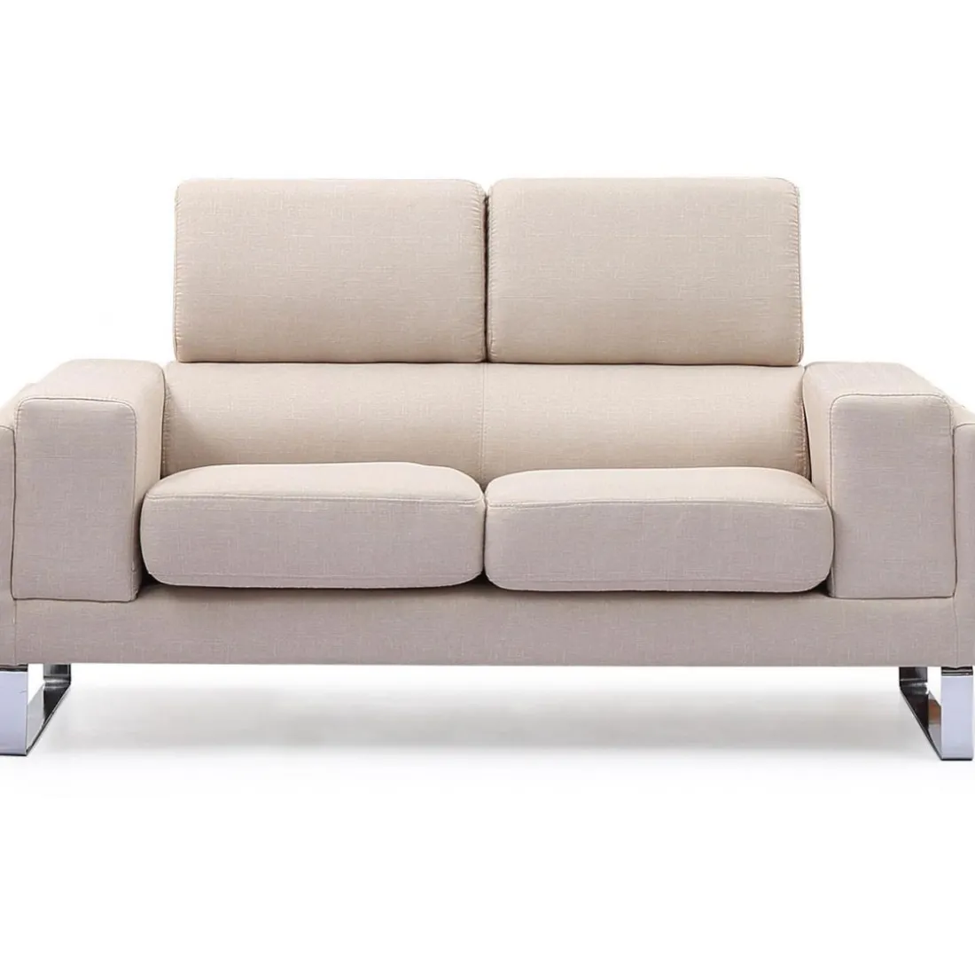 Canapé 2 Places Tissu Beige BATO