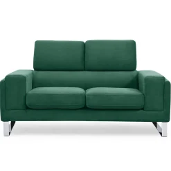 Canapé 2 places Velours côtelé Vert GRAHAM