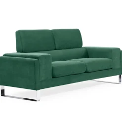 Canapé 2 places Velours côtelé Vert GRAHAM