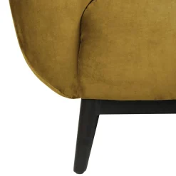 Canapé 3 places velours ocre