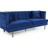 Canapé 3 places Vincennes Velours Bleu
