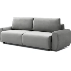 Canapé convertible 3 places Traviata Velours Gris