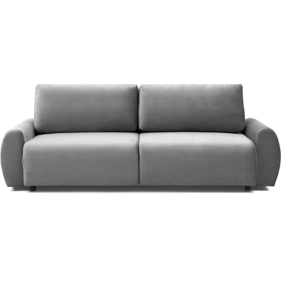 Canapé convertible 3 places Traviata Velours Gris