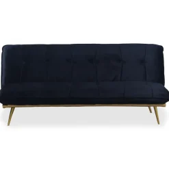 Canapé Convertible Clic-Clac BRICE Velours Noir