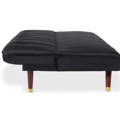 Canapé convertible clic-clac Olympia Velours Noir