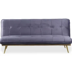 Canapé Convertible Clic-Clac BRICE Velours Gris