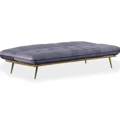 Canapé Convertible Clic-Clac BRICE Velours Gris