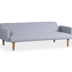 Canapé Convertible Clic-Clac BERTO 3 Places Tissu Gris Clair