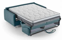 Canapé convertible express Bleu 3 places GIULIA