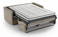 Canapé convertible express Beige 3 places SOFIA