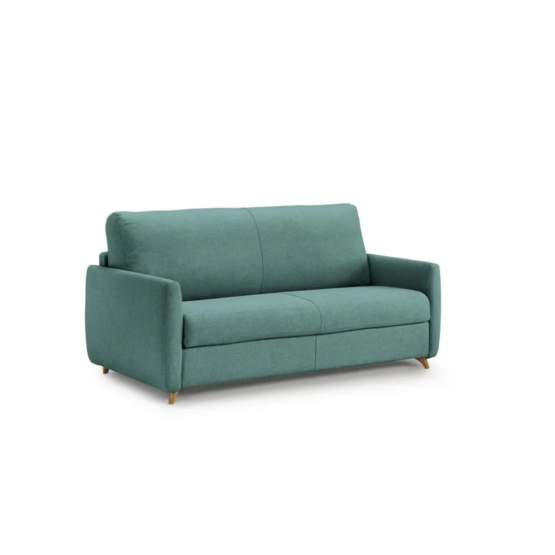 Canapé convertible express Bleu Canard 3 places GIACOMO