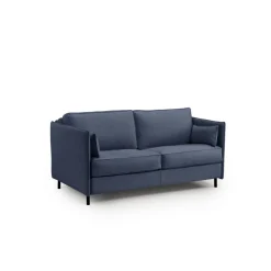 Canapé convertible express Bleu 3 places ELISA