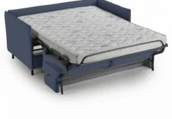 Canapé convertible express Bleu 3 places ELISA