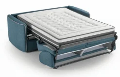 Canapé convertible express Bleu 3 places SOFIA