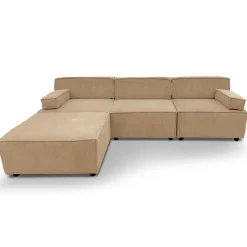 Canapé modulable Benoit Velours côtelé Beige