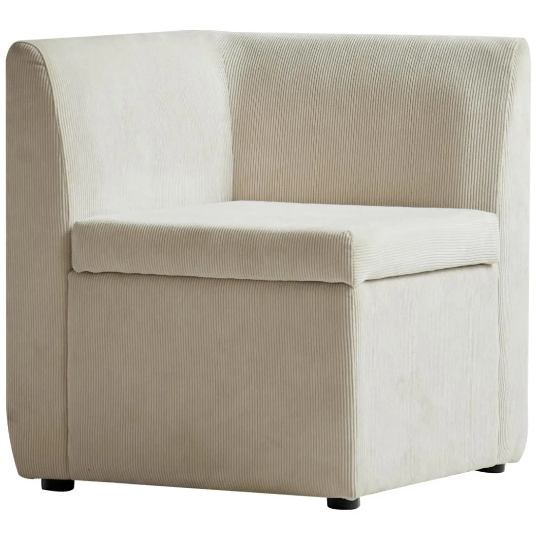 Canapé modulable VARDE design scandinave en velours côtelé avec mousse de densité supérie