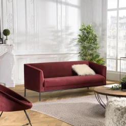 Canapé NOE 3 Places NEW YORK Bordeaux