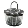 Carrousel epices 8 pots couvercle plastique HALLIE