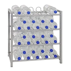 Casier à bouteilles 4 niveaux en acier