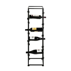 Casier à bouteilles laqué Noir en Métal