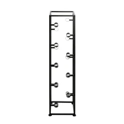 Casier à bouteilles laqué Noir en Métal