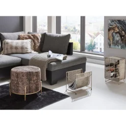 Casier à bouteilles métal doré