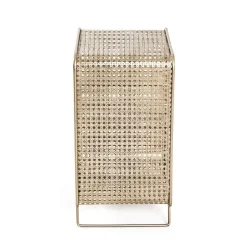 Casier à bouteilles métal doré