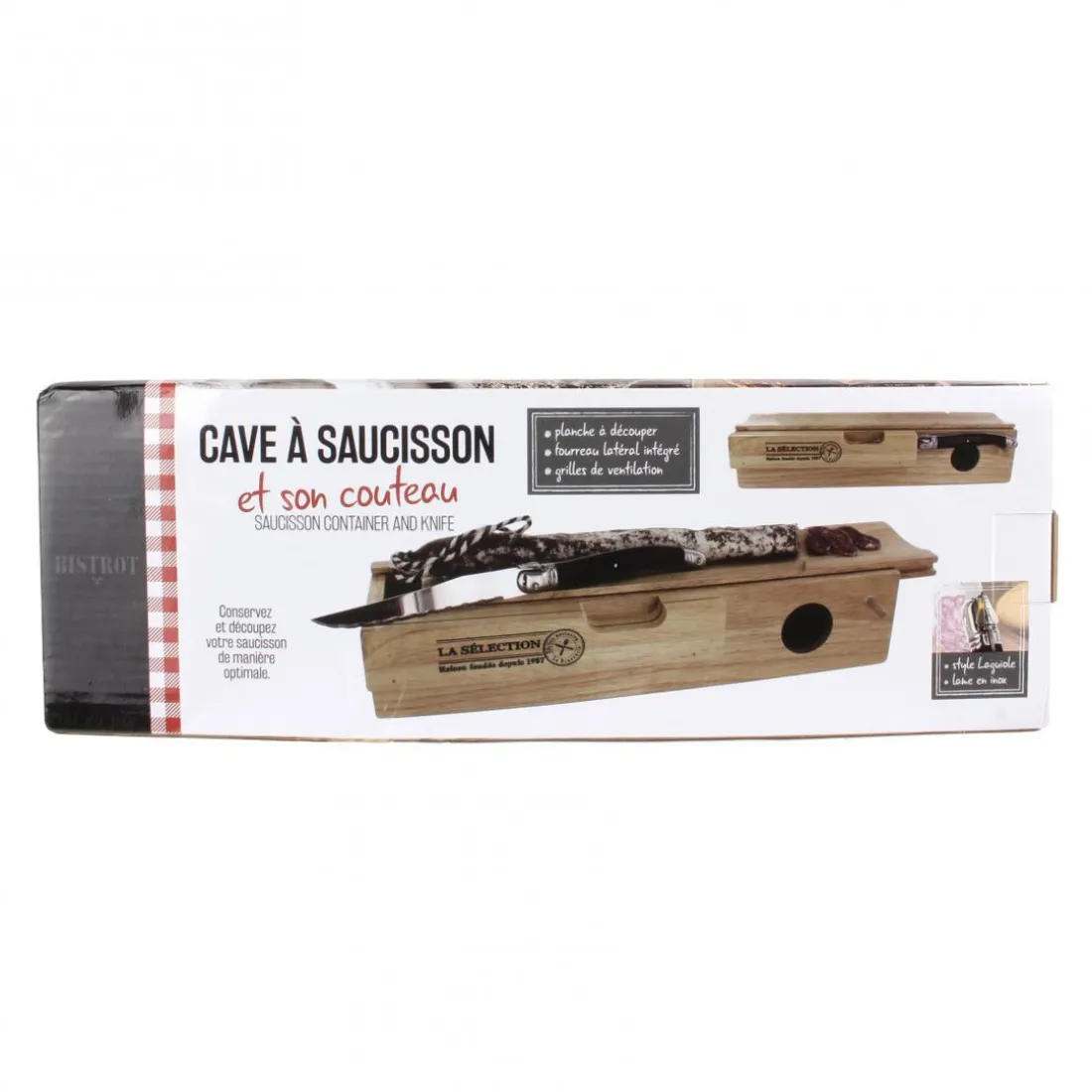 Cave a saucisson et couteau GEORGE
