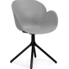 Chaise avec accoudoirs 'APODIS' grise en matière plastique