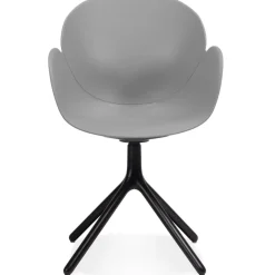Chaise avec accoudoirs 'APODIS' grise en matière plastique