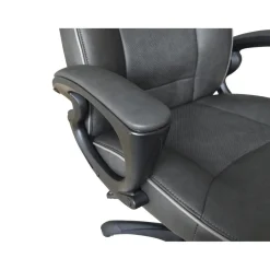 Chaise de Bureau à Hauteur Réglable Noir et Gris