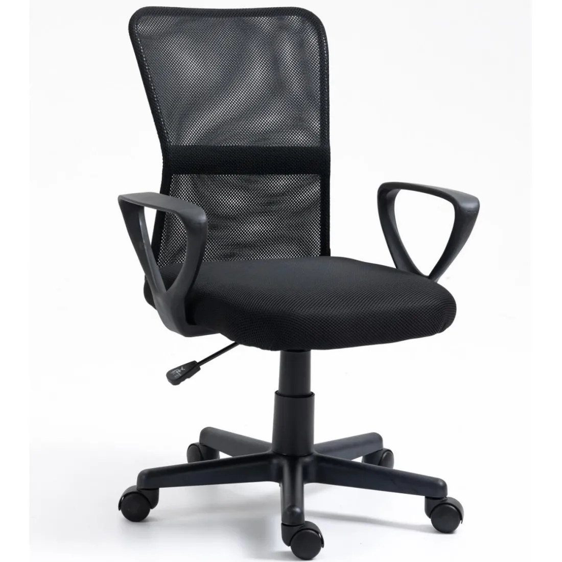 Chaise de bureau ergonomique réglable Noir